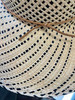 Mosaic Weave Panama Hat with Leather Band