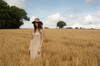 Ladies Crochet Trilby - Multicoloured 