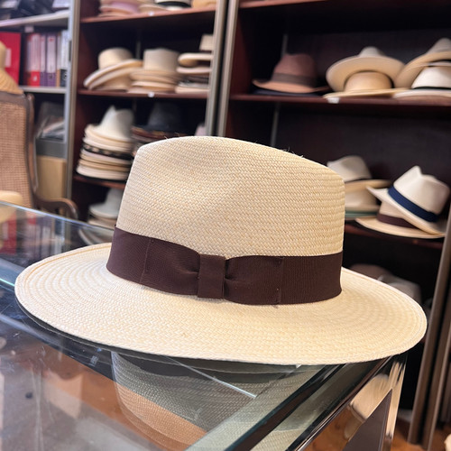 Down Brim Oporto Fedora -  Brown band