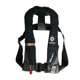 Designed with a Peninsular Chin support, to keep your airway well clear of the water whatever the conditions | Harness Loop | Attachment point for Crewsaver Surface Light | Robust outer cover for durability | UML MK5 Automatic | Centre metal buckle adjuster | Oral Tube | Whistle | Reflective tape | Lifting becket
