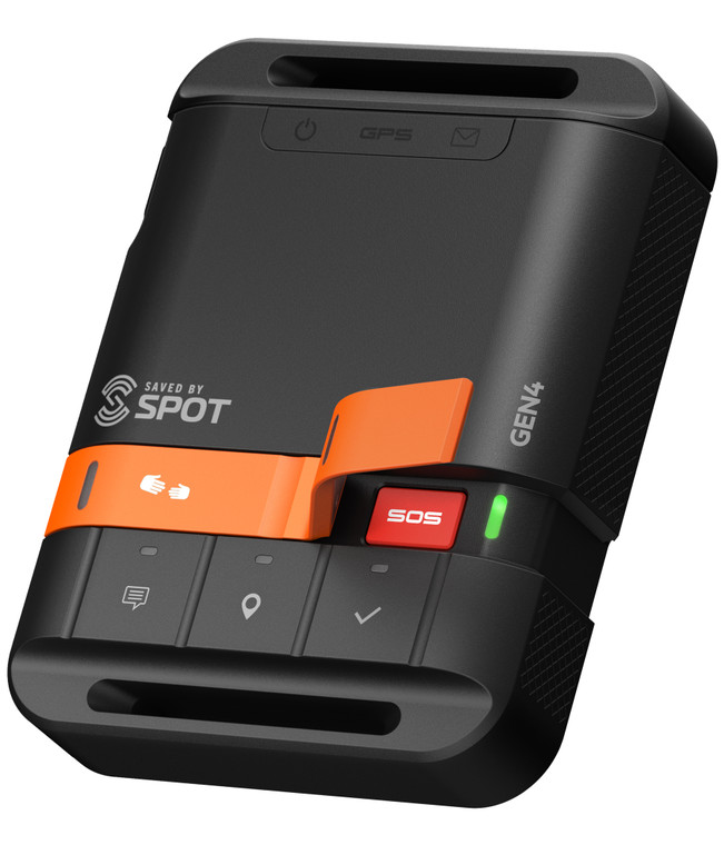 Saved by Spot - SPOT Gen4 lets family, friends and colleagues know you are okay, or if the unexpected should happen raise an alert utilising the a global Globalstar satellite network. SOS feature- ready for activation.