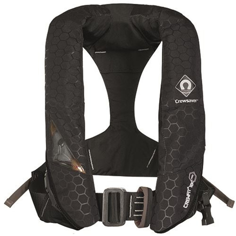 Crewsaver Crewfit+ 180N Pro Automatic  Harness Lifejacket-Black YA CAT1 APPROVED