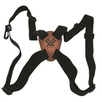 Nylon/Lycra straps are durable and allow for easy sliding of binoculars into viewing position.
One-size-fits-all harness is easy to attach and completely adjustable.