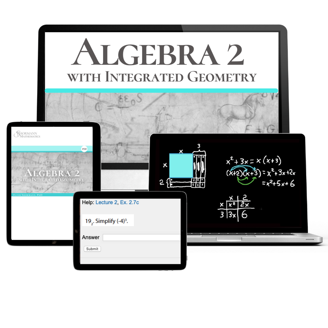 eLearning　Interactive　Video　Integrated　Digital　Course　Shormann　Self-Paced　Geometry　Algebra　with　Education