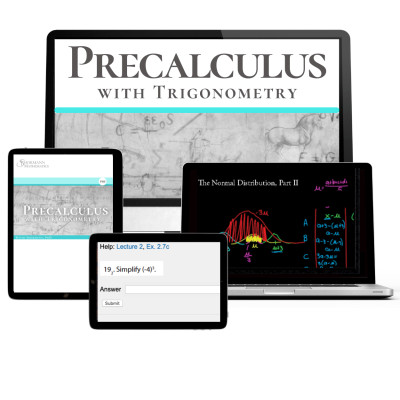 Shormann Precalculus with Trigonometry Self-Paced eLearning Course