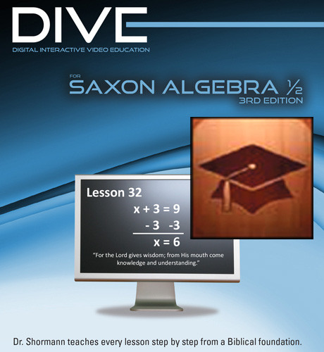 DIVE Stream & Download: Video Lectures for Saxon Algebra 1/2