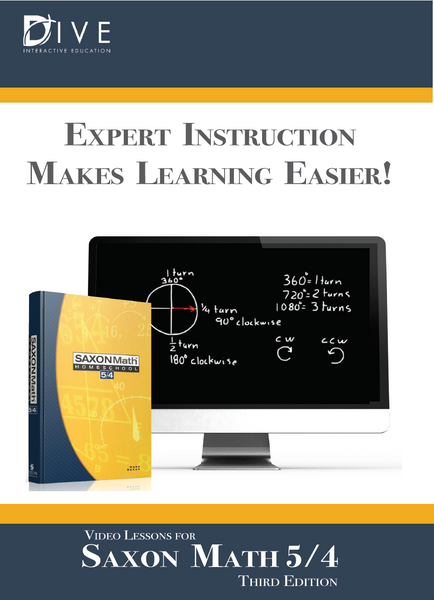 CD-ROM with DIVE Lectures for Saxon 5/4, 3rd Edition - Digital ...