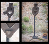 AR500 steel reactive shooting target Triple Tap 3 stage system The Target Man