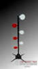 the target man fully assembled 4 paddle dueling tree reactive shooting target