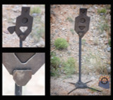 AR500 steel reactive shooting target Triple Tap 3 stage system The Target Man