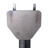throat deflector piece for The Target Man AR500 steel shooting targets
