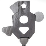 DIY AR500 steel reactive shooting target Triple Tap three stage system The Target Man