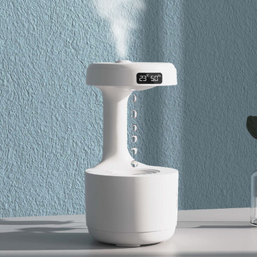 Anti-Gravity Humidifier with Clock - Buyrouth