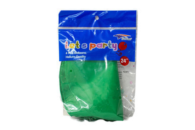 24" Emerald 4 Pcs Latex Balloon