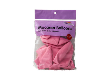 18" Light Pink 6 Pcs Macaron Balloon