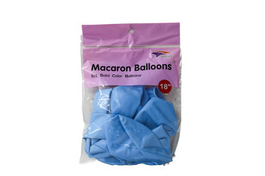 18" Light Blue 6 Pcs Macaron Balloon