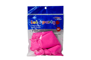 24" Light Pink 4 Pcs Latex Balloon