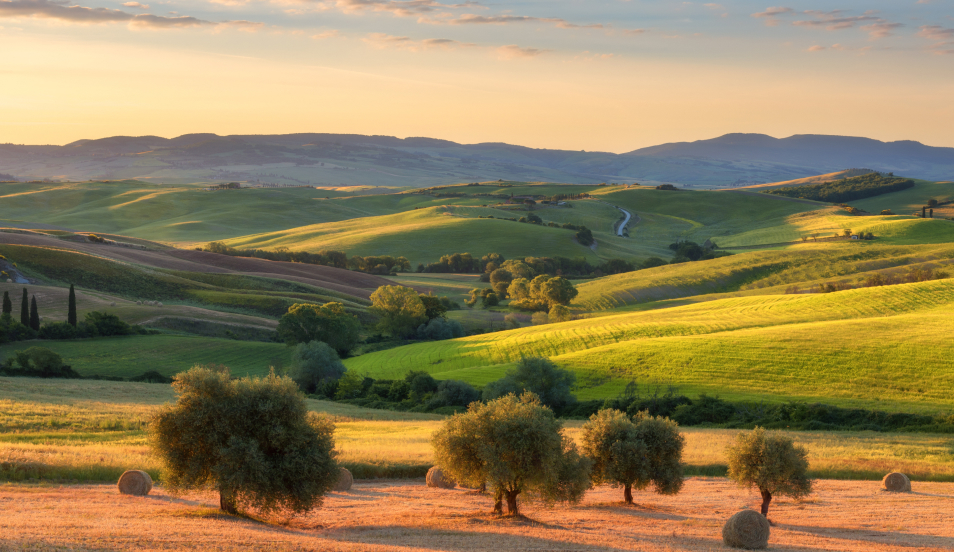 Tuscany landscape hills