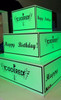 L.E.D CAKE - SQUARE LIGHT UP CAKE - BOTTLE SERVICE LED CAKE - CUSTOM LOGO