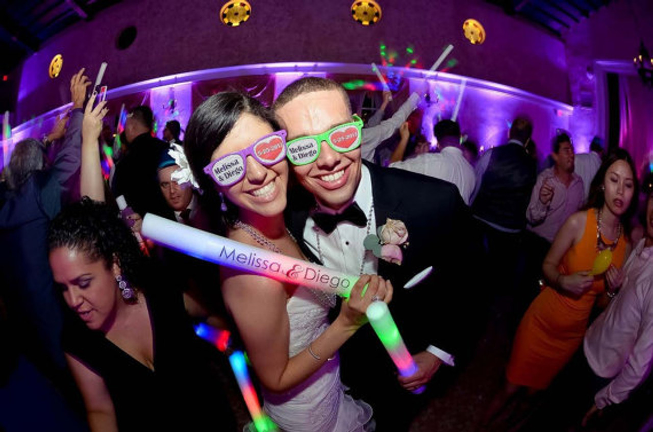 Custom printed sunglasses for weddings