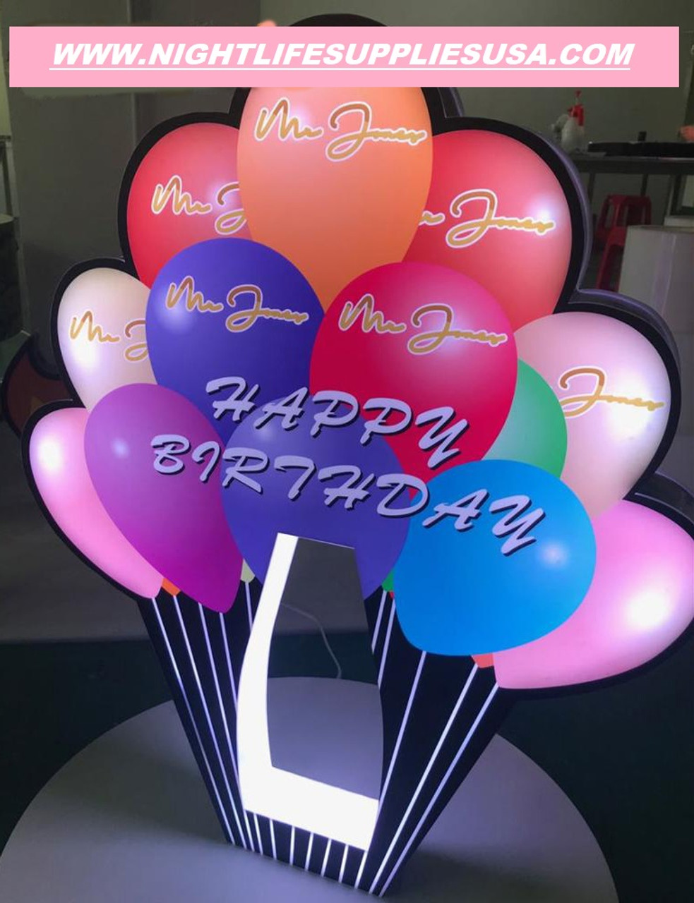 HAPPY BIRTHDAY BALLOON SIGN