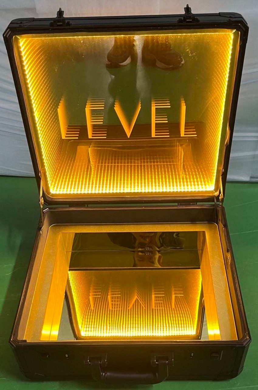 GOLD COLOR LED BRIEFCASE