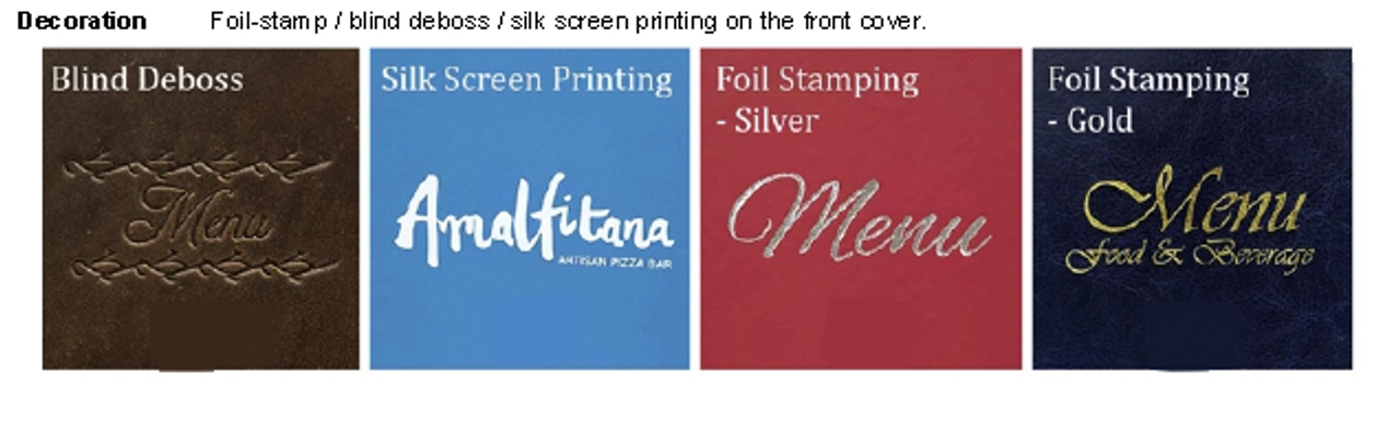 CUSTOM PRINTED MENUS