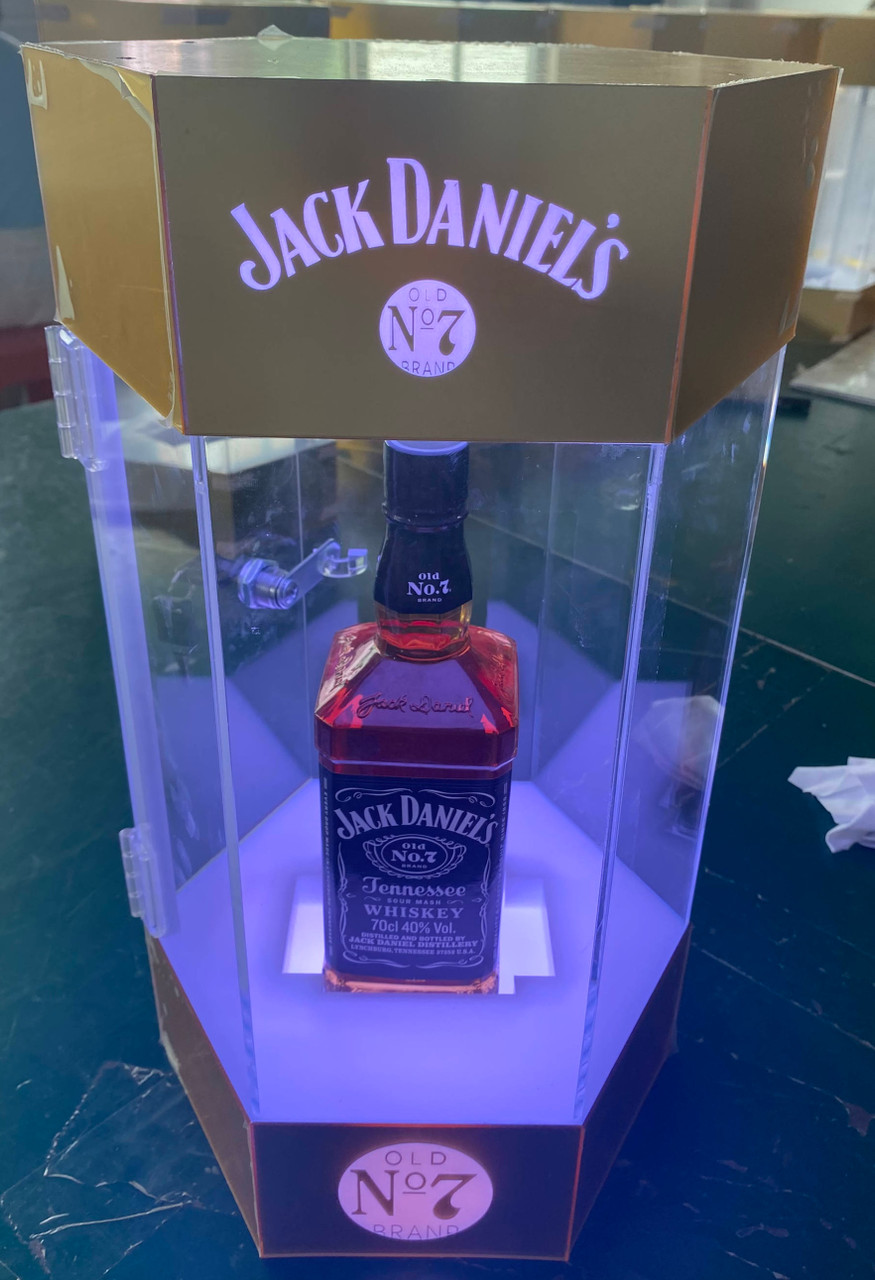 BOTTLE PRESENTER - JACK DANIELS LOCK BOX - CUSTOM LOGO