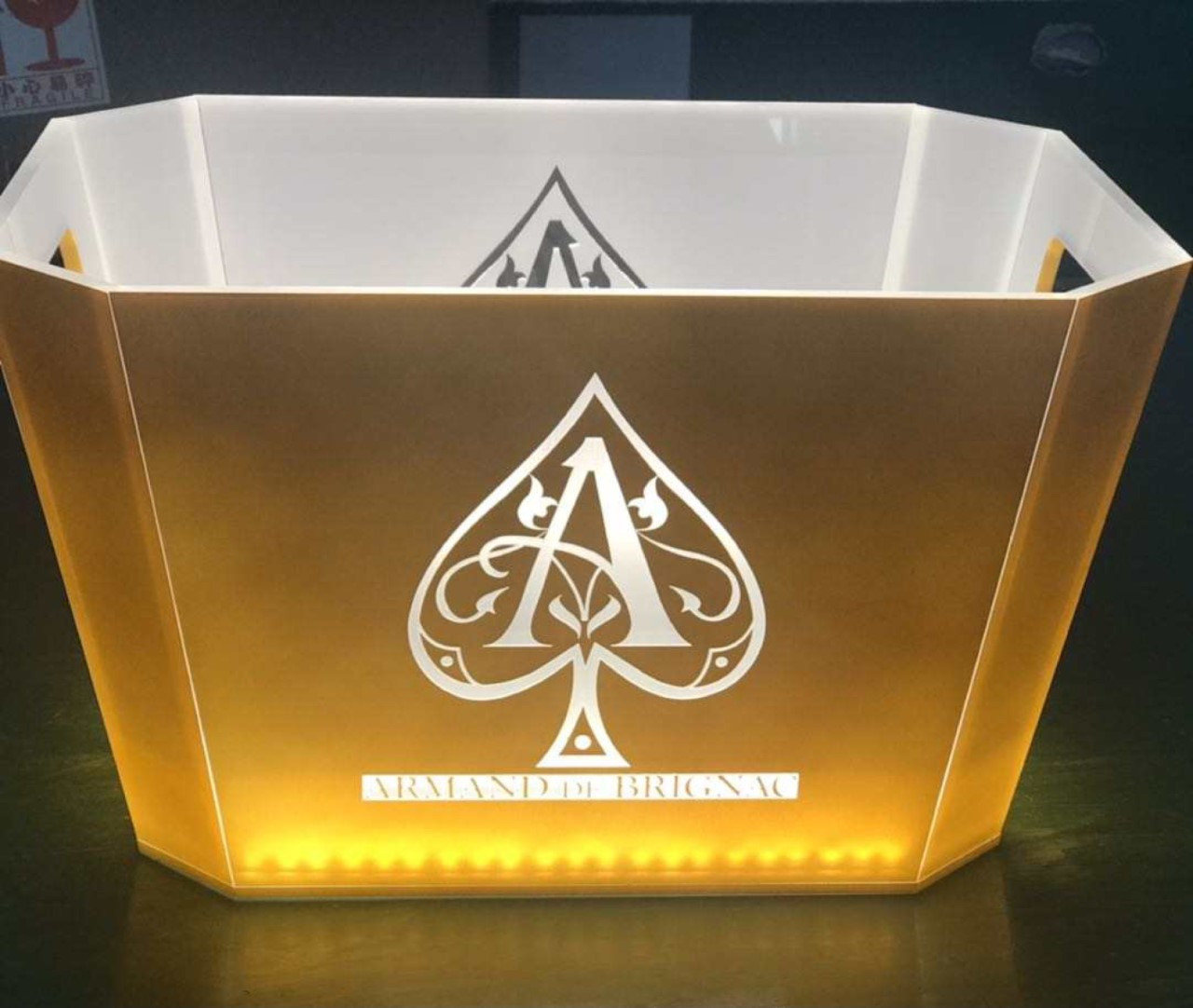ACE OF SPADES led ice buckets