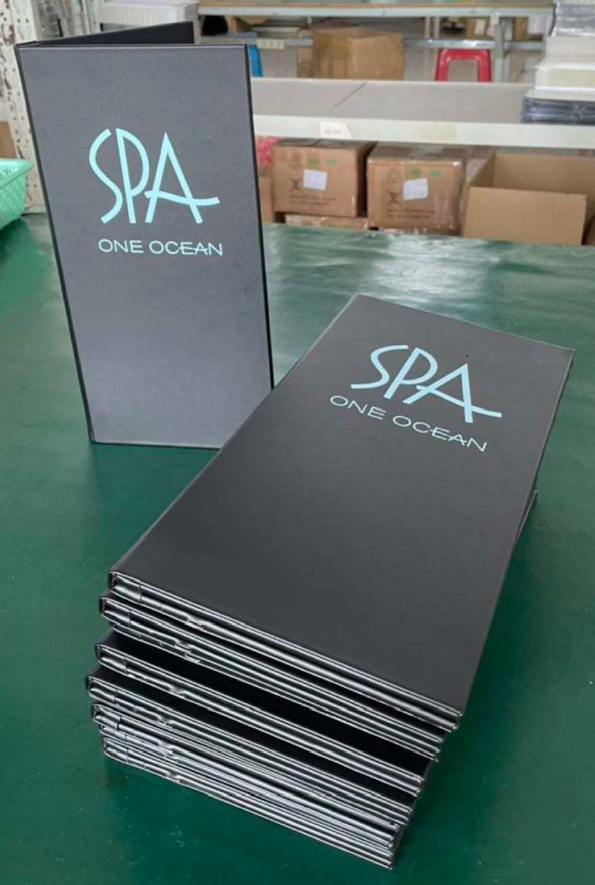 CUSTOM LOGO PRINTED MENUS - 4 PANELS