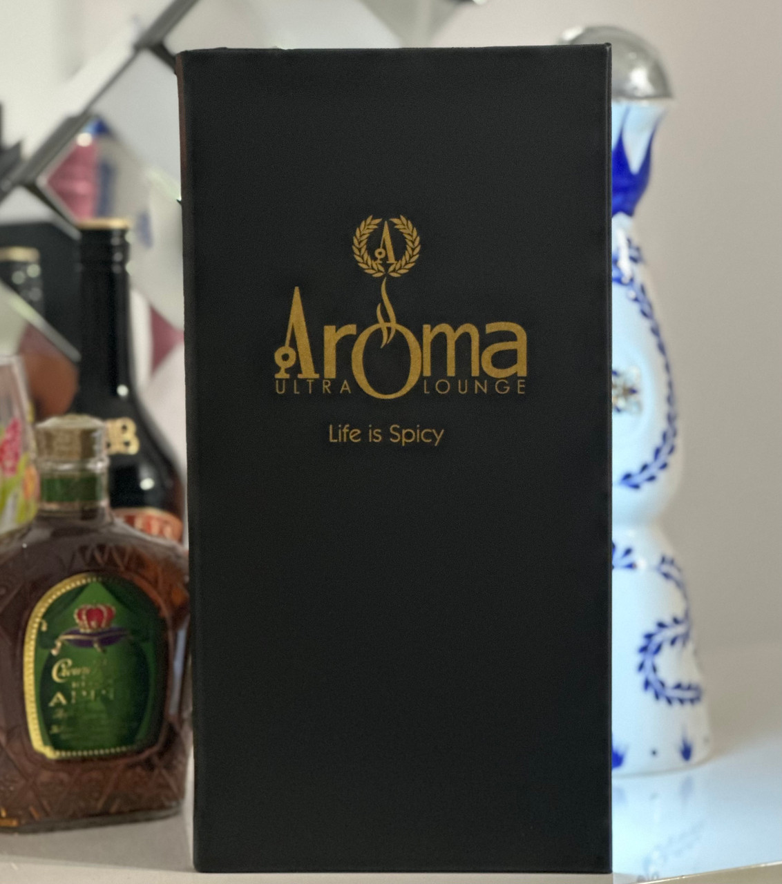 BOTTLE SERVICE MENUS with logo