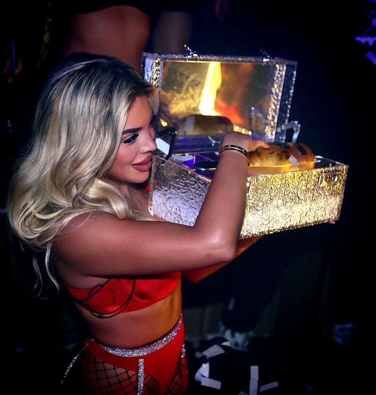 SINGLE BOTTLE LIGHT UP BRIEFCASE