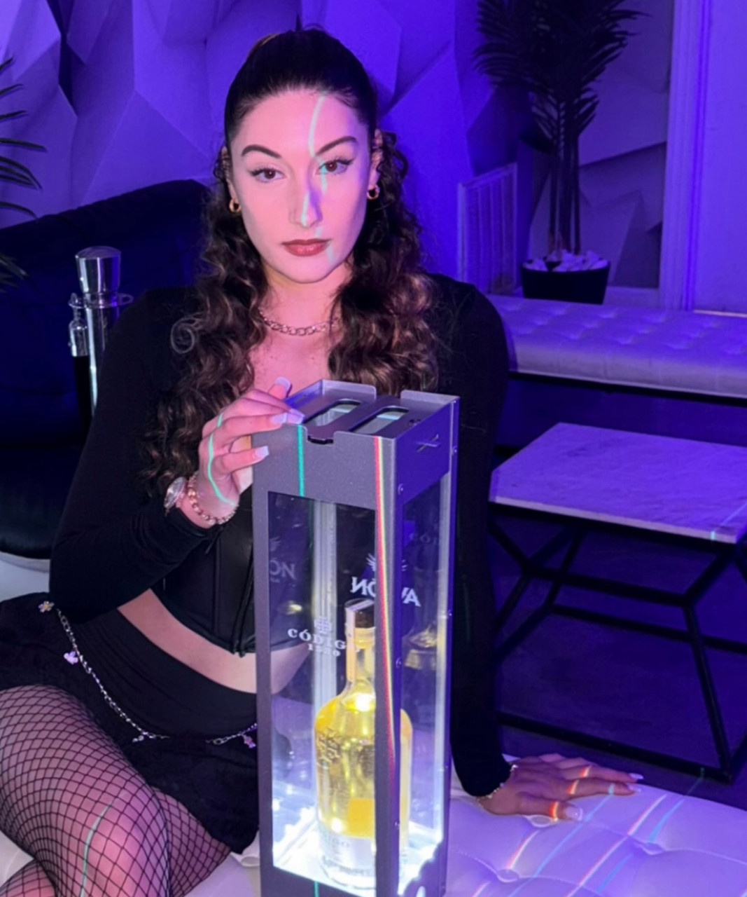 BOTTLE SERVICE LOCKING CAGE