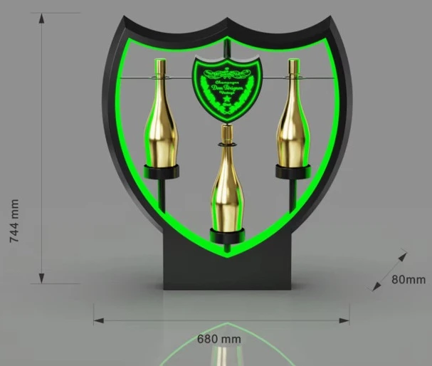 DOM PERIGNON BOTTLE PRESENTER