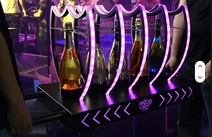 BOTTLE PRESENTER CHARIOT - 6 BOTTLE HOLDER