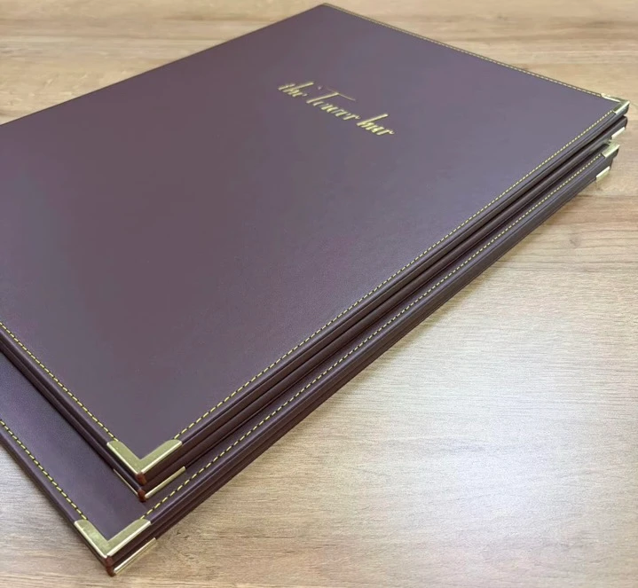 LED MENUS CUSTOM LOGO WITH METAL TRIMS