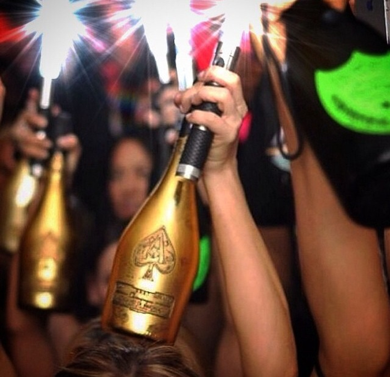 LED STROBE BATON for VIP Bottle Service LED Topper LED Sparkler GOLD