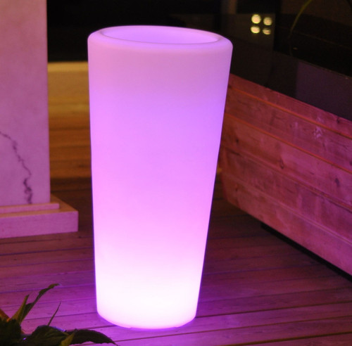LED PLANTER TALL BASE 38INCHES TALL