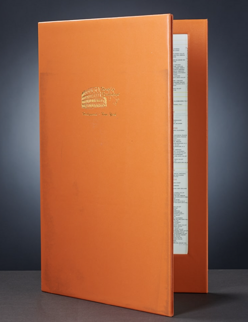 CUSTOM PRINTED BAR AND RESTAURANT MENUS