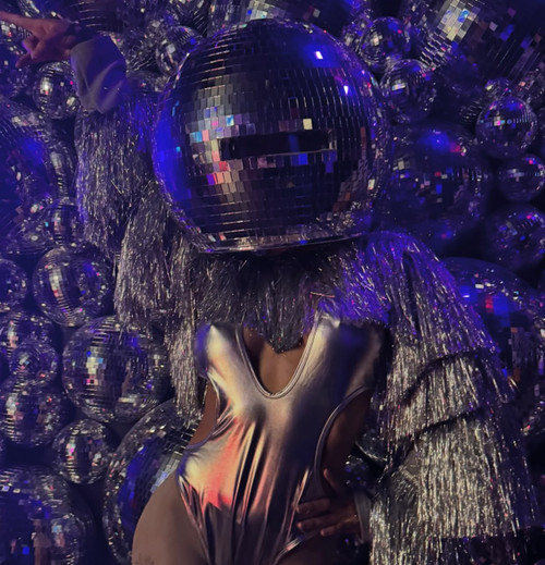 DISCO BALL HELMET FOR DANCERS