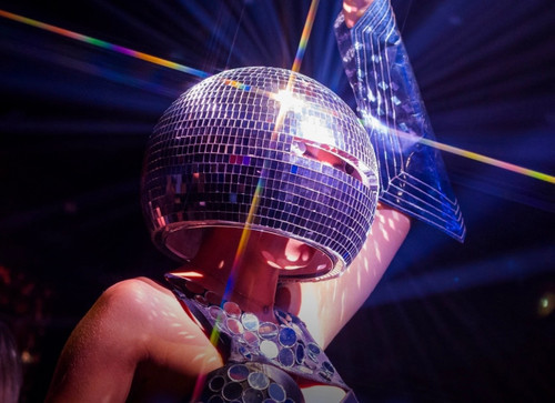 DISCO BALL HELMET FOR DANCERS