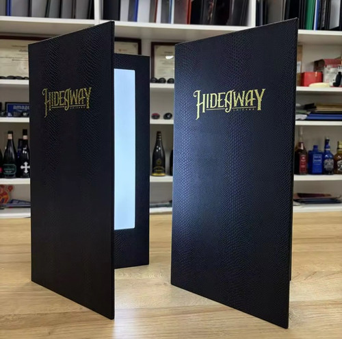 LIGHT UP RESTAURANT MENUS - COCTAIL MENUS - BOTTLE SERVICE MENUS