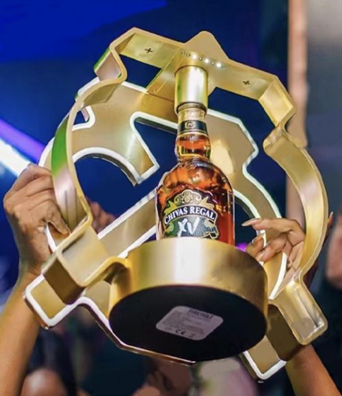 CHIVAS WHISKY BOTTLE PRESENTER