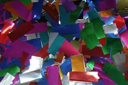 METALLIC CONFETTI, confetti by the pound, confetti, bulk confetti, rectangle confetti, wedding confetti, night club confetti, nightclub confetti, confetti for all occasions, colorful confetti