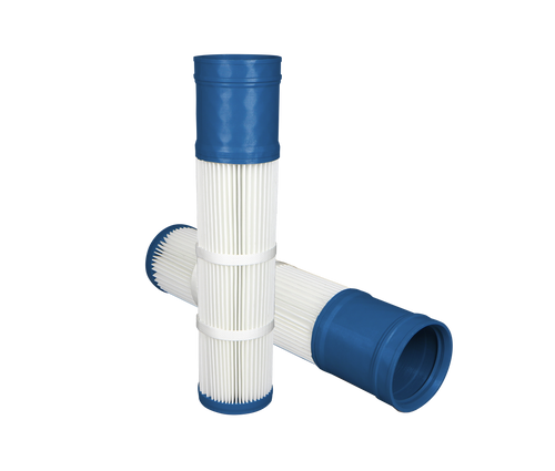 Long Boot Bottom Load series of molded end pleated dust filter elements are engineered to fit most common industry 5.75” diameter bottom bag removal dust collector styles with integral bag cups/hubs and large venturis. Long Boot Bottom Load series of molded end pleated dust filter elements are engineered to fit most common industry 5.75” diameter bottom bag removal dust collector styles with integral bag cups/hubs and large venturis.