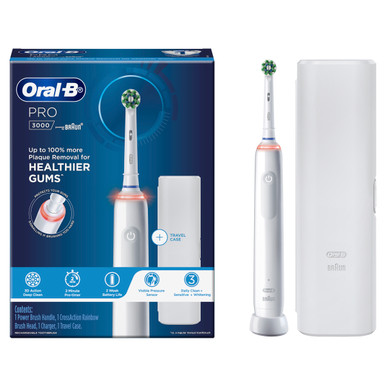 hoeveelheid verkoop tarwe puur Oral-B Pro 3000 White Electric Toothbrush | Oral-B