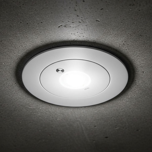 Emergency Light White Round 1.8W Recessed Non-Maintained Commercial Grade D40