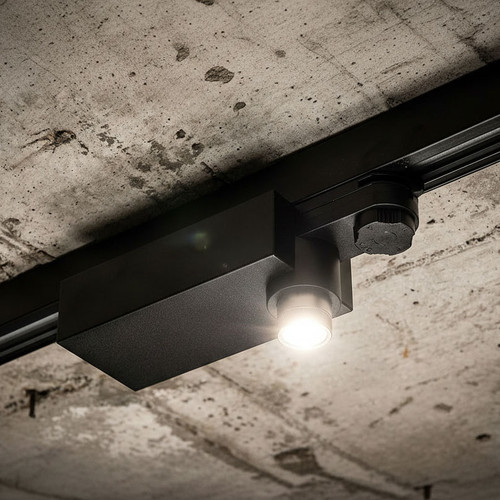 Rail Mounted Non-Maintained Emergency Light D50 Black Industrial Grade