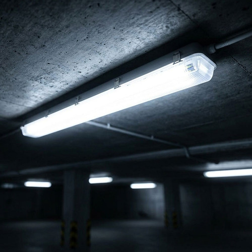 Emergency Batten Light 126cm 20W/40W Tri-CCT 4800lm IP65 IK08 White