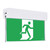 2W Emergency Exit Light Industrial Strength LED 24m Surface Mounted 2 Hours Green Blade
